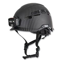 Klein Tools 60517 Karbn™ Safety Helmet, 6 Point, Vented, Headlamp, Black W/Karbn™ Hydrographic Pattern