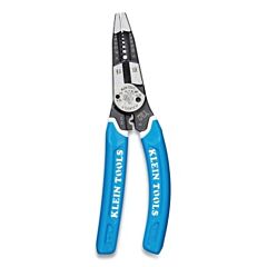 Klein Tools K12065Cr Klein-Kurve® Heavy-Duty Wire Stripper/Cutter/Crimper, 8 In L, 8 To 18 Awg, Comfort Grip
