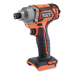 Klein Tools Bat20Cd Battery-Operated Compact Impact Driver, 1/4 In Hex Drive, Tool Only (No Batteries)