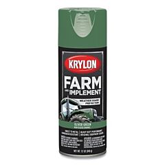 Krylon Industrial K01943008 Farm And Implement Enamel Paint, 12 Oz, Oliver Green, Gloss
