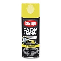 Krylon Industrial K01949008 Farm And Implement Enamel Paint, 12 Oz, New Holland Yellow, Gloss