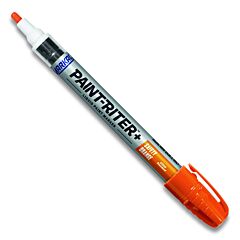 Markal® 97274 Paint-Riter®+ Safety Colors Paint Marker, Orange, 1/8 In Tip, Medium Tip