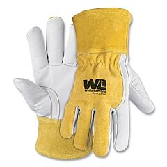 Wells Lamont Y3032S Premium Leather Mig Welding Gloves, Goatsking, Small, Gautlet Cuff, A2