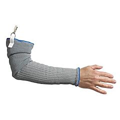Wells Lamont 333482 Whizard® Armguard Ii Medium Duty Cut Resistant Sleeve, With Clip, 22 In, Elastic, One Size Fits Most, Gray