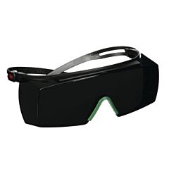 3M Sf3750As-Blk Securefit™ 3700 Series Safety Glasses, Over-The-Glass, Pc, Anti-Scratch, Gray 5.0 Ir, Pc Black Frame