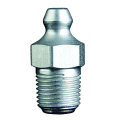 Alemite Lagn-1634 Leakproof Fitting, Straight, 27/32 In Oal, 1/8 In Male