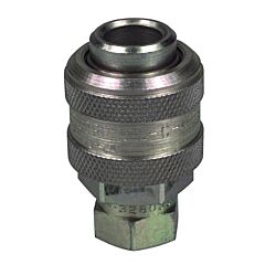 Alemite P328030 Coupler To Thread Air Line Adapters, Straight, 1/4 In (Nptf), Female/Female