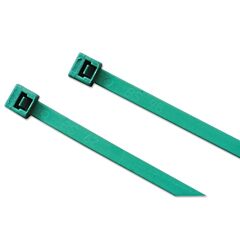 Anchor Brand 418Md-B Metal Detectable Cable Tie, 18 Lb Tensile Strength, 4.1 In L, Teal, 1000 Ea/Bg