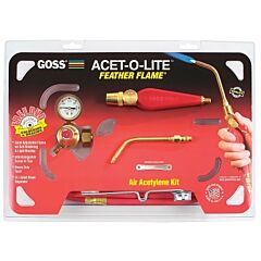Goss Ka-1H Feather Flame® Air-Acetylene Torch Outfit, 3/16 In, Acetylene(B), Soldering/Brazing