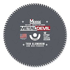 M.K. Morse 102780 Metal Devil Portable Circular Saw Blade, 5/8 In Arbor, 92T, 10 In Dia, Thin Aluminum