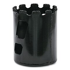 M.K. Morse 216326 Tungsten Carbide Grit Hole Saw, 2 In Cutting Dia, 1-15/16 In Cutting Depth