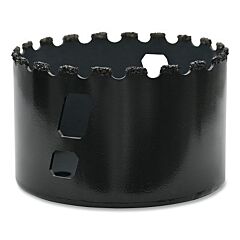 M.K. Morse 216647 Tungsten Carbide Grit Hole Saw, 4 In Cutting Dia, 1-15/16 In Cutting Depth