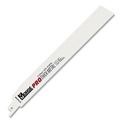 M.K. Morse 392075 Professional (Pro) Bi-Metal Reciprocating Saw Blade, 9 In L, 1 In W, 10 Tpi, Metal