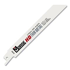 M.K. Morse 406253 Heavy Duty (Hd) Bi-Metal Reciprocating Saw Blade, 6 In L, 3/4 In W, 18 Tpi, Thin Metal