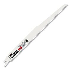 M.K. Morse 402033 Heavy Duty (Hd) Bi-Metal Reciprocating Saw Blade, 9 In L, 3/4 In W, 6 Tpi, Wood, 50/Large Tube