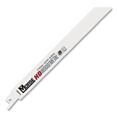 M.K. Morse 402101 Heavy Duty (Hd) Bi-Metal Reciprocating Saw Blade, 8 In L, 3/4 In W, 10/14 Tpi, General Purpose
