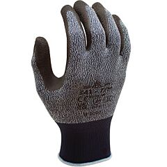 Showa® 341M-07 341 General Purpose Latex Coated Palm Gloves, 7/Medium, Grey