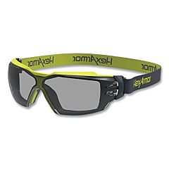 Hexarmor 11-23002-04 Mx350 Safety Glasses With Gasket, Grey 23%, Trushield®S, Gray/Lime