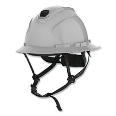 Hexarmor 16-24001 Ceros® Xp300 Full-Brim Safety Helmet, With Chin Strap, Pre-Assembled Four-Point Airbridge® Suspension System, White