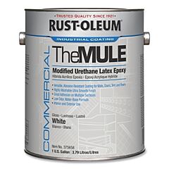 Rust-Oleum® 375658 The Mule Modified Urethane Latex Epoxy, 1 Gal, Can, White, Gloss