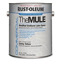 Rust-Oleum® 375661 The Mule Modified Urethane Latex Epoxy, 1 Gal, Can, Safety Yellow, Gloss