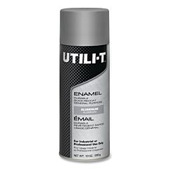 Rust-Oleum® 387396 Utili-T™ General Purpose Enamel Spray Paint, 10 Oz, Aluminum, Gloss, Aerosol Can