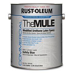Rust-Oleum® 393446 The Mule Modified Urethane Latex Epoxy, 1 Gal, Can, Safety Blue, Gloss