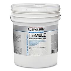 Rust-Oleum® 393943 The Mule Modified Urethane Latex Epoxy, 5 Gal, Pail, White, Satin