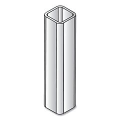 Tillman Rc1076 Track Mounted Rolling Curtain System, 1.25 In W X 6 Ft L, Metallic, Galv Steel, Column, Floor Mount