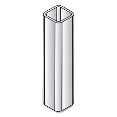Tillman Rc1077 Track Mounted Rolling Curtain System, 1.25 In W X 7 Ft L, Metallic, Galv Steel, Column, Floor Mount