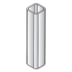 Tillman Rc1078 Track Mounted Rolling Curtain System, 1.25 In W X 8 Ft L, Metallic, Galv Steel, Column, Floor Mount