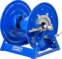 Coxreels 1125-4-450-C Bevel Geared Crank Hose Reel: 1/2" I.D., 450' Hose Capacity, Less Hose, 3000 Psi