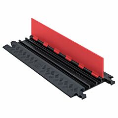 Checkers Gd3X75-St-O/B 3-Channel Guard Dog Low-Profile Cable Protector Orange Lid/Black Base