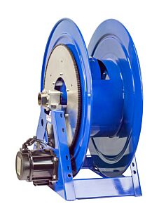 Coxreels 1195-932-Ebv3 Electric Dc Explosion Proof Motor Rewind Hose Reel: 2" I.D., 50' Hose Capacity, 1:3 Ratio Idler Gear, Less Hose, 1000 Psi