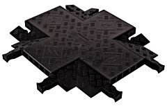 Checkers Gdcr5X125-B/B 5-Channel General Purpose Guard Dog 4-Way Cross Black Lid/Black Base