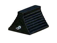 Checkers Rc815-U Each Rubber Chock 10" X 8" X 6" Black I-Bolt
