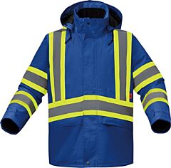 Gss Safety Fr6010 Fr Waterproof Flame Resistant Insulated Jacket, Blue, Size 3X-Large