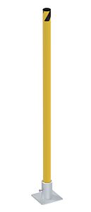 Vestil Bol-R-42-2 Steel Removable Pipe Safety Bollard 42 In X 1-3/4 In Yellow