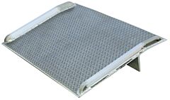 Vestil Bta-07007268 Aluminum Truck Dock Board 72 In. X 68 In. 7000 Lb. Capacity Silver