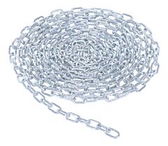 Vestil Chain-316-25-Galv Galvanized Steel Bollard Safety Chain 25 Foot 3/16 In. Thickness Silver