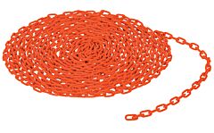 Vestil Chain-316-50-Or Steel Bollard Safety Chain 50 Foot 3/16 In. Thickness Orange