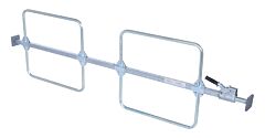 Vestil Cl-H3-15 Steel Cargo Bar 1 Piece 119 In. Length X 3-3/4 In. Width X 24-1/2 In. Height With Hoops Silver