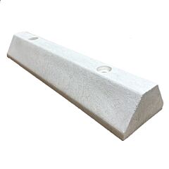 Vestil Cs-S-24-Wt Solid Recycled Plastic Parking Block 24 In. X 6 In. X 3-1/4 In. White
