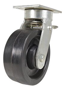 Vestil Cst-Ve-8X3Ph-Swtb Phenolic Swivel With Total Lock Caster 8 In. Diameter X 3 In. Width 2500 Lb. Capacity Black/Silver