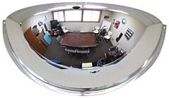 Vestil Dome-H48 Acrylic Industrial Dome Mirror 48 In Diameter 180 Degrees Distance Covered 50+ Ft Viewing Distance Silver