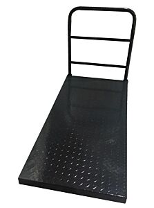 Vestil Ecspt-2448-Tp Steel Tread Plate Platform Truck 24 In. X 48 In. 2000 Lb. Capacity Black