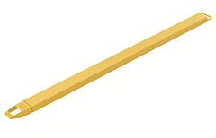 Vestil Fe-4-96-Each Steel Single Fork Extension 4 In. X 96 In. 4000 Lb. Capacity Yellow