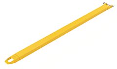 Vestil Fe-4-96-P-Each Steel Pin Style Single Fork Extension 4 In. X 96 In. 4000 Lb. Capacity Yellow
