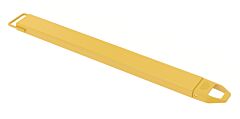 Vestil Fe-5-60-Each Steel Single Fork Extension 5 In. X 60 In. 4,000 Lb. Capacity Yellow