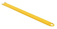 Vestil Fe-5-96-P-Each Steel Pin Style Single Fork Extension 5 In. X 96 In. 4,000 Lb. Capacity Yellow